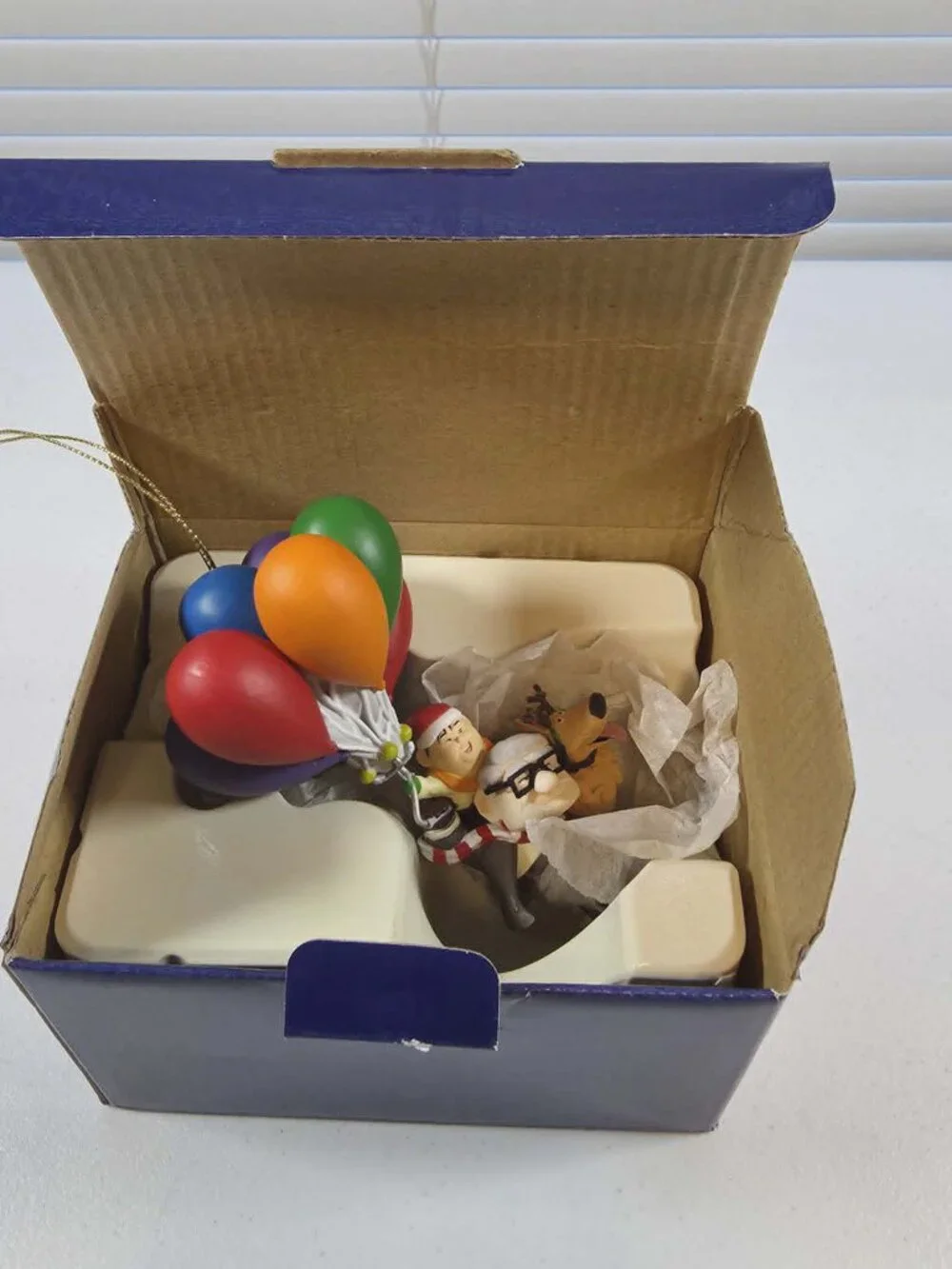 UP CARL RUSSELL DUG PRESIDENTS EDITION CHRISTMAS ORNAMENT DISNEY GROILER W/BOX